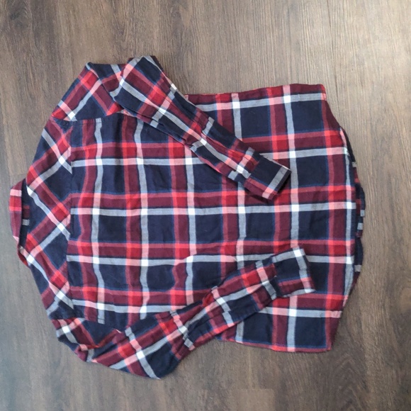 Roebuck & Co Men's Size Medium Plaid Long Sleeve Snap Button Shirt - Picture 5 of 5